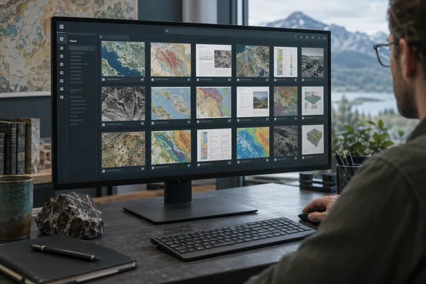 Catalogue of geological maps and data coverage