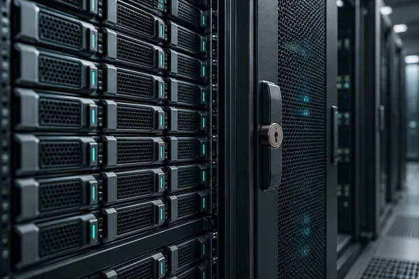 Secure server storage and backup drives