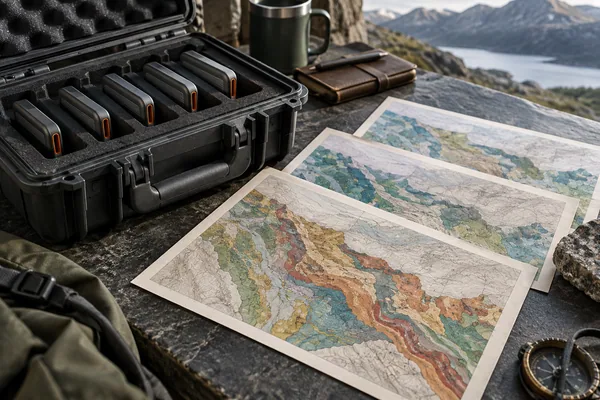 Organized storage drives and successive map revisions